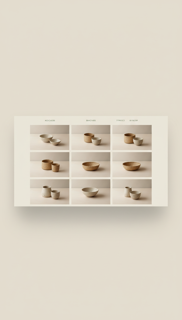 Homepage Interface with Calm Navigation